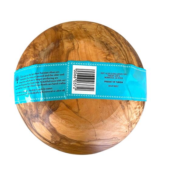 Trader Joe’s Solid Olive Wood Bowls Set of 3 Small to Medium Stacking Bowls - Picture 3 of 9